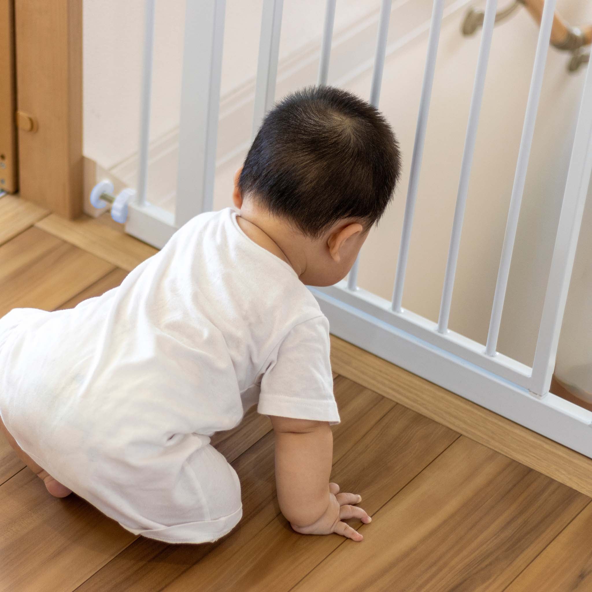 Toboli Cancelletto bambini, cancelletto per bambini estensibile 75-82 cm Barriera Bambini Animali