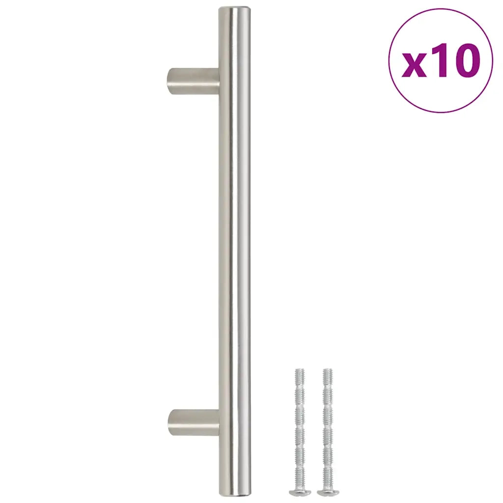 Maniglie per Mobili 10 pz Argento 128mm in Acciaio Inox CFW1950056