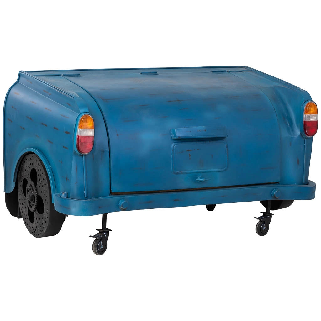 Baule portabottiglie blu 17x84x86,50