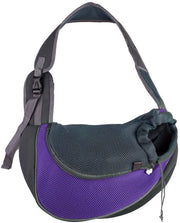 Borsa per Animali Portatile con Mesh Aria per Piccoli Animali da 5 kg o Meno, Colorazione Blu Scuro
