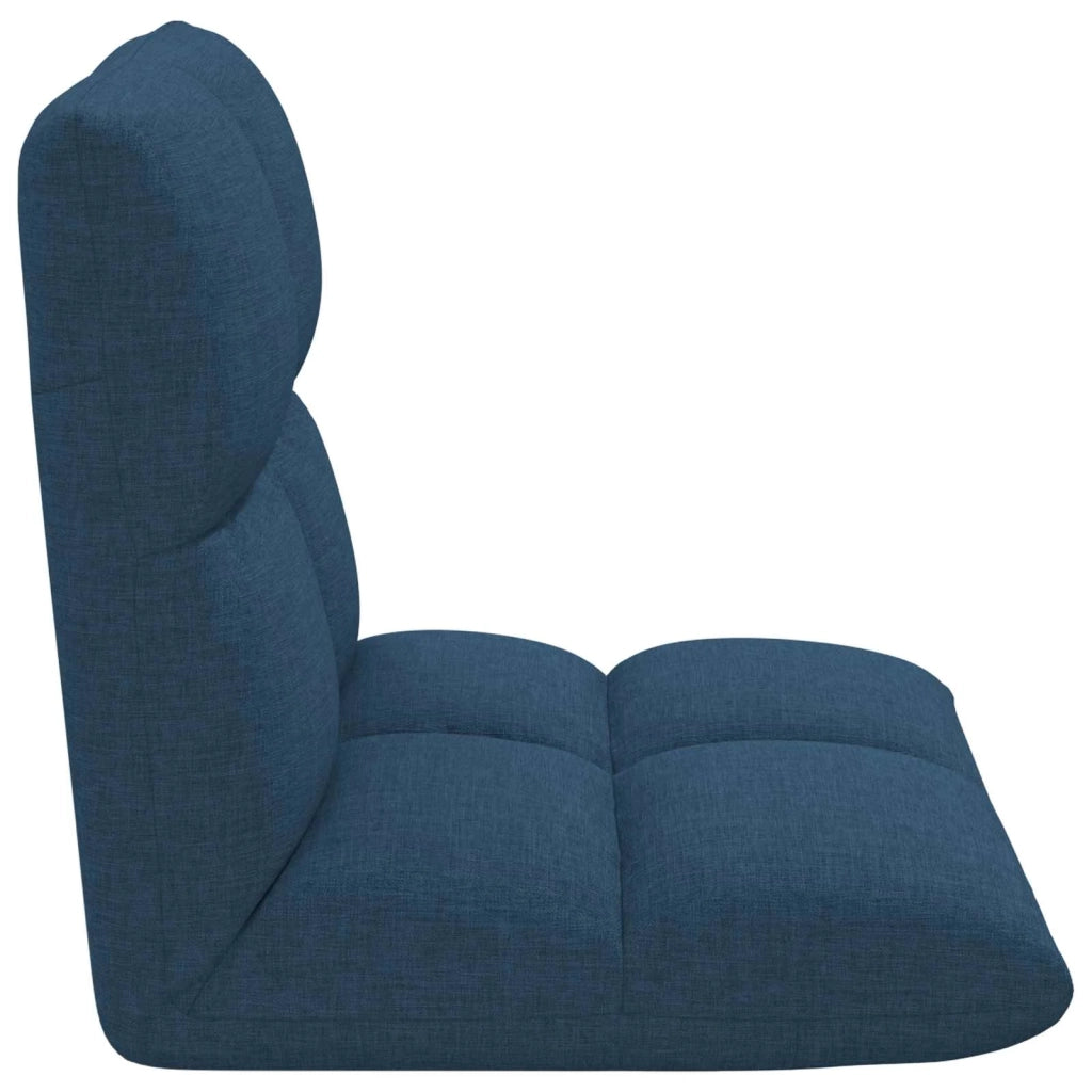 Sedia a pavimento regolabile Blu Tessuto