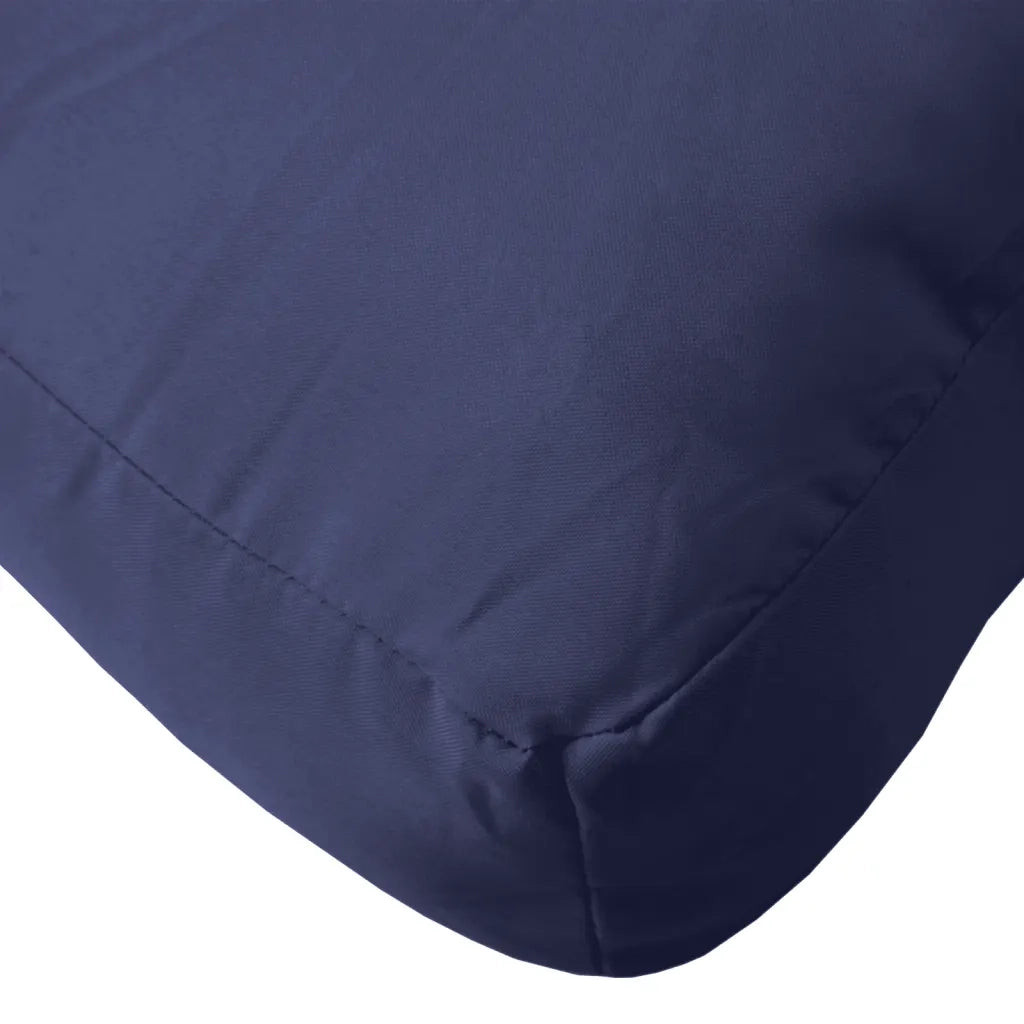 Cuscino per Pallet Blu Marino 80x80x12 cm in Tessuto