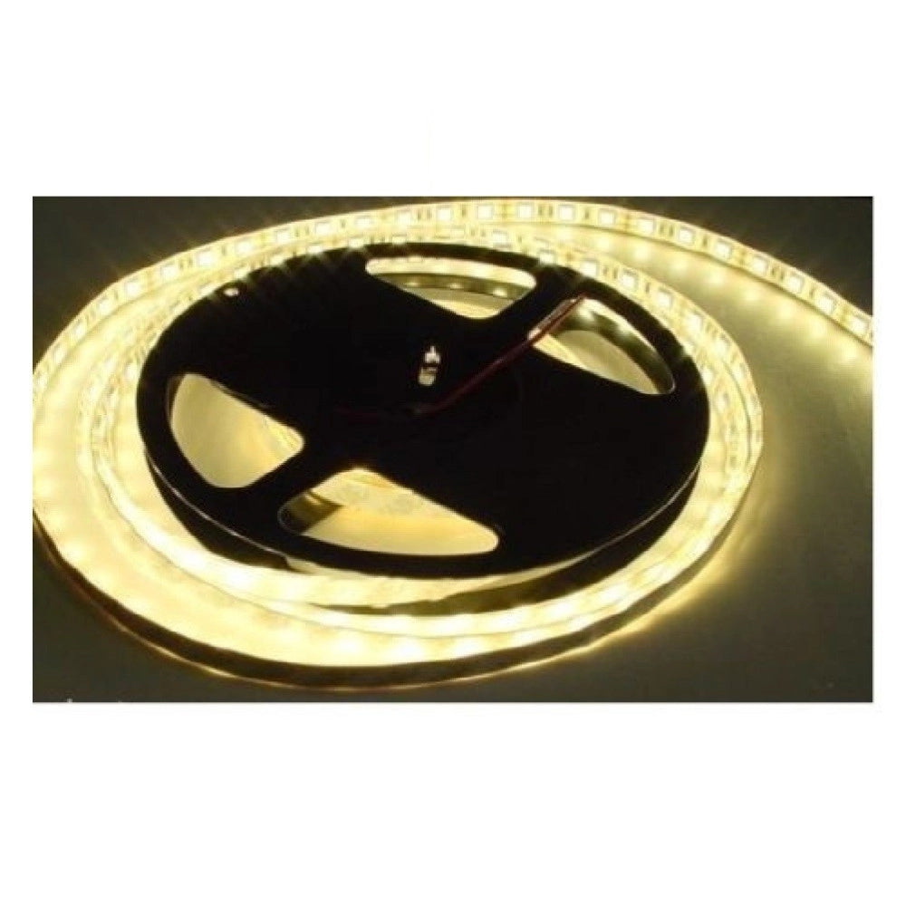 Trade Shop - Bobina Striscia Led 5050 Flessibile 5 Mt Adesiva Luce Interno Esterno Ip65 Strip -