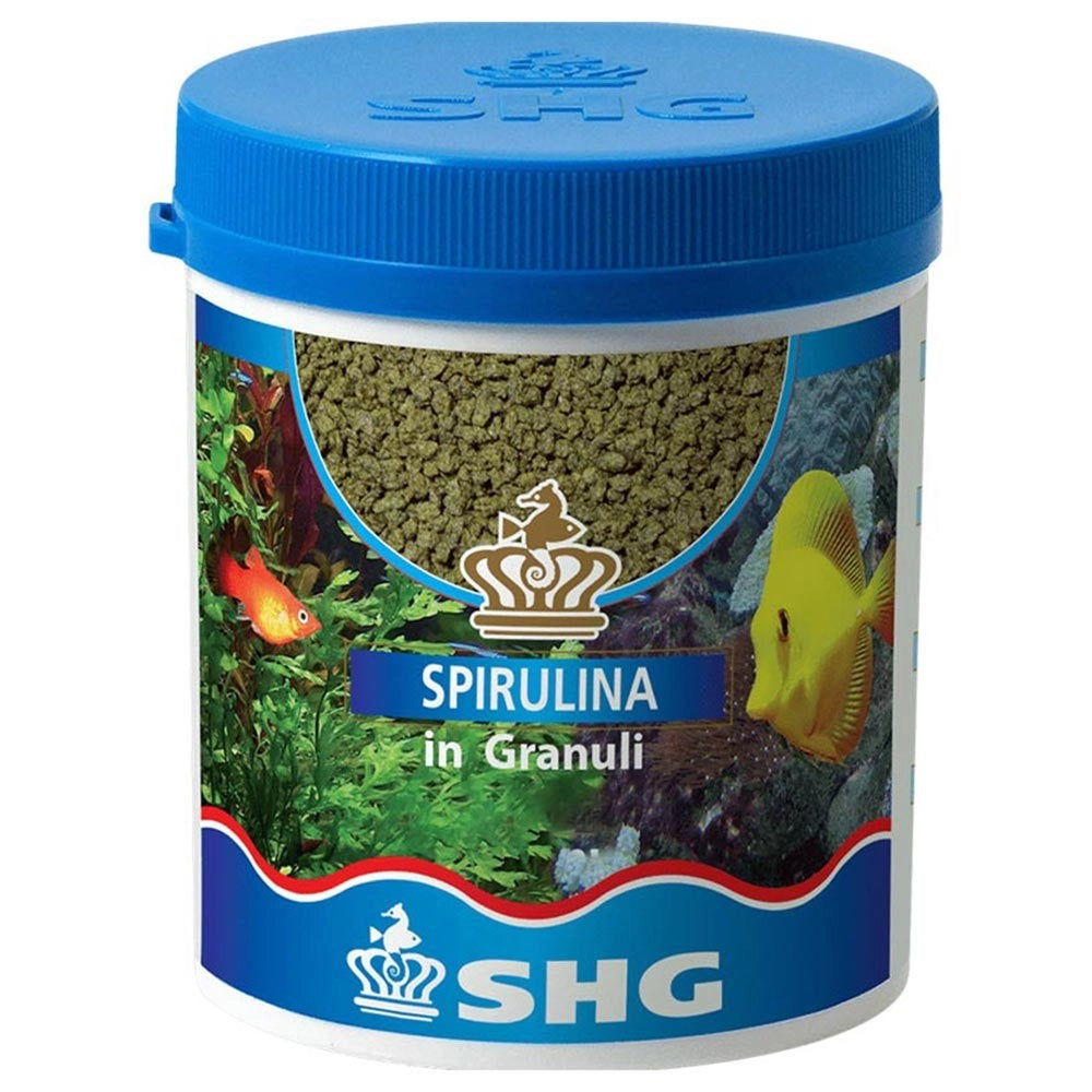 SHG Spirulina in Granuli - mangime completo per pesci ornamentali Formato: 40 gr