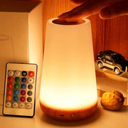 Lampada notturna, lampada da tocco con illuminazione a led, lampada da tavolo portatile per la camera da letto, 5 luci, 13 colori RGB, lampada per la camera da bambini