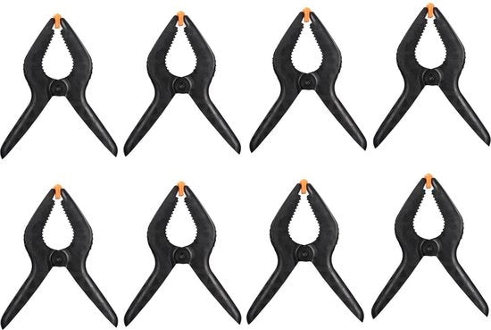 Fissaggi per tende - 8 pezzi - clip per tende - 9,5*7*3,5cm - fissaggi di plastica - fissaggio per il fissaggio di materiali per tende - clip per tende di copertura