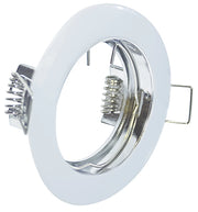 Faretto Incasso Run Tondo Alluminio Bianco 1 Luce Gu10