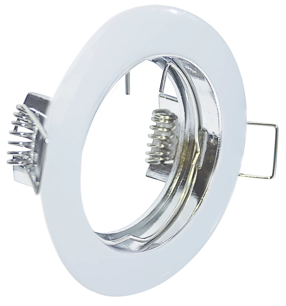 Faretto Incasso Run Tondo Alluminio Bianco 1 Luce Gu10
