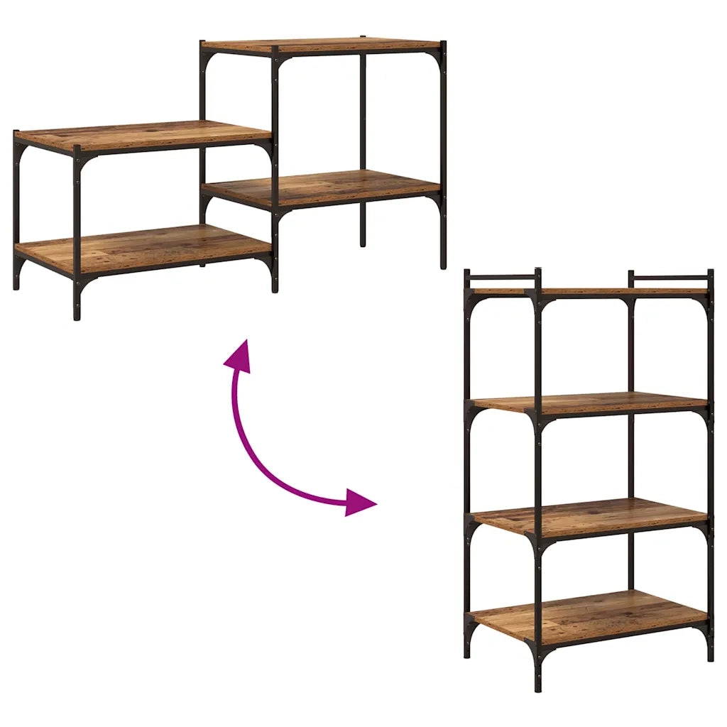 vidaXL Scaffale 4 pcs Marrone 60 x 40 x 1.5 cm Legno multistrato