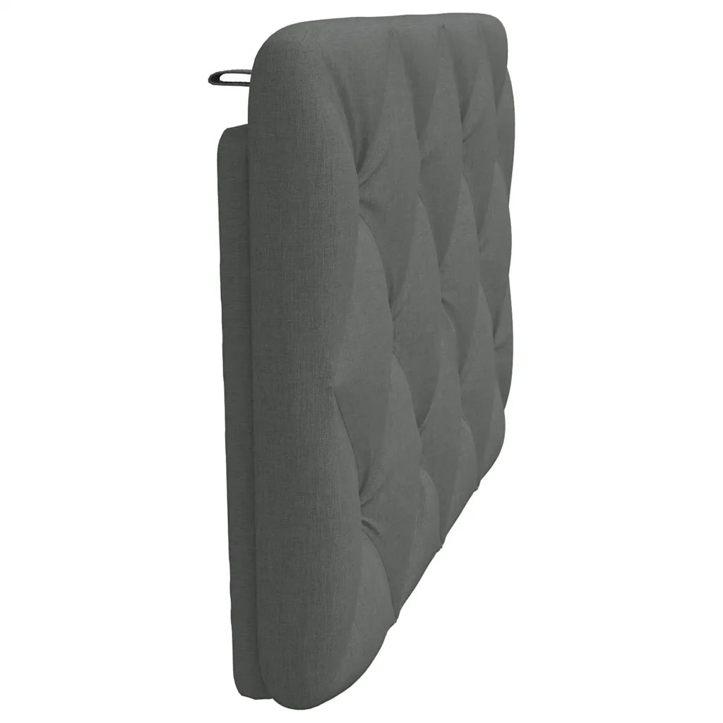 Cuscino Testiera Grigio Scuro 90 cm in Tessuto CFW7600175