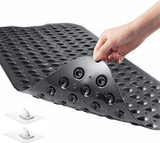Matrice antiscivolo, 100 x 40 cm, antiscivolo, lavabile in lavatrice, nero