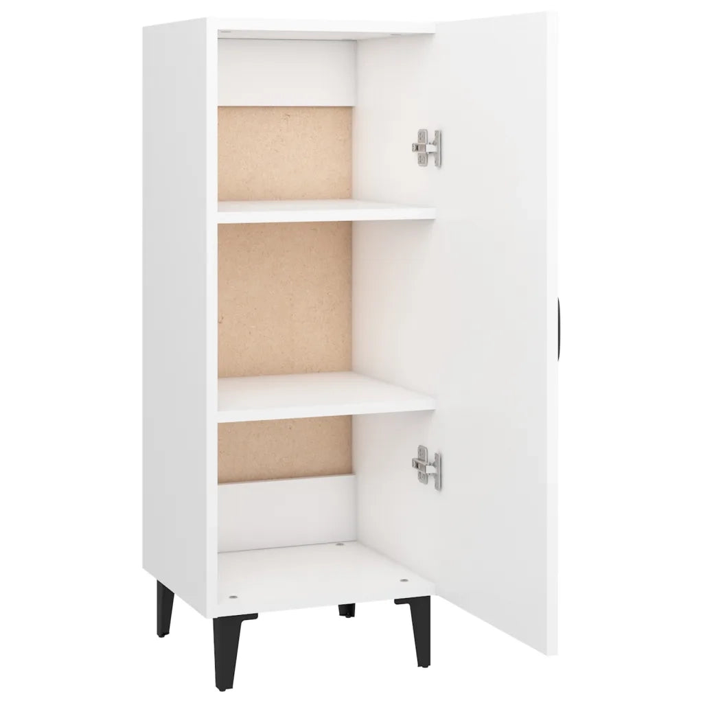Credenza-Buffet-Armadio da cucina Bianca 34,5x34x90 cm in Legno Multistrato 461656