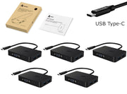 PACK 5 PER Usb Type-C Hub 4 USB 3.0 ricarica uscita Vga Full Hd Macbook Pro Samsung Lenovo Dell Huawei - RIVENDITORE