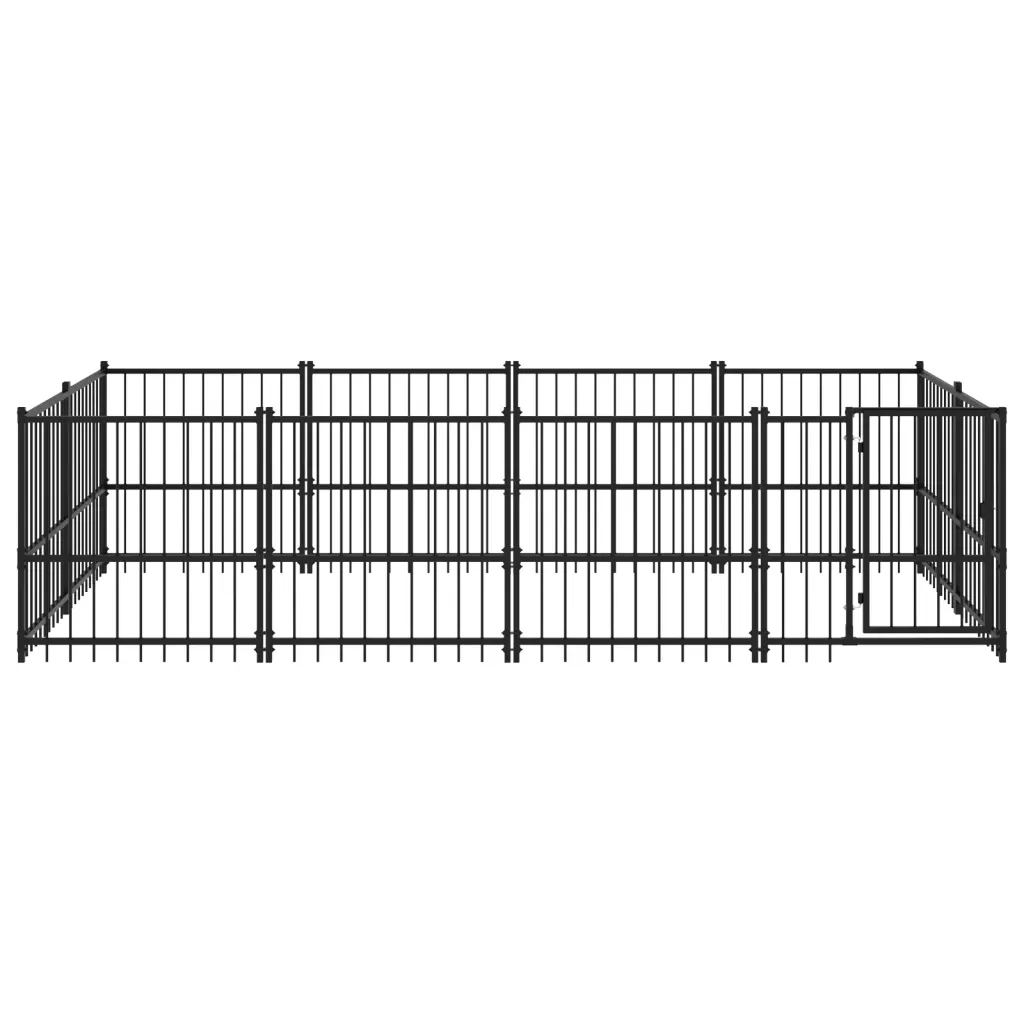 Gabbia per Cani da Esterno in Acciaio 7,51 mÂ² cod mxl 37570