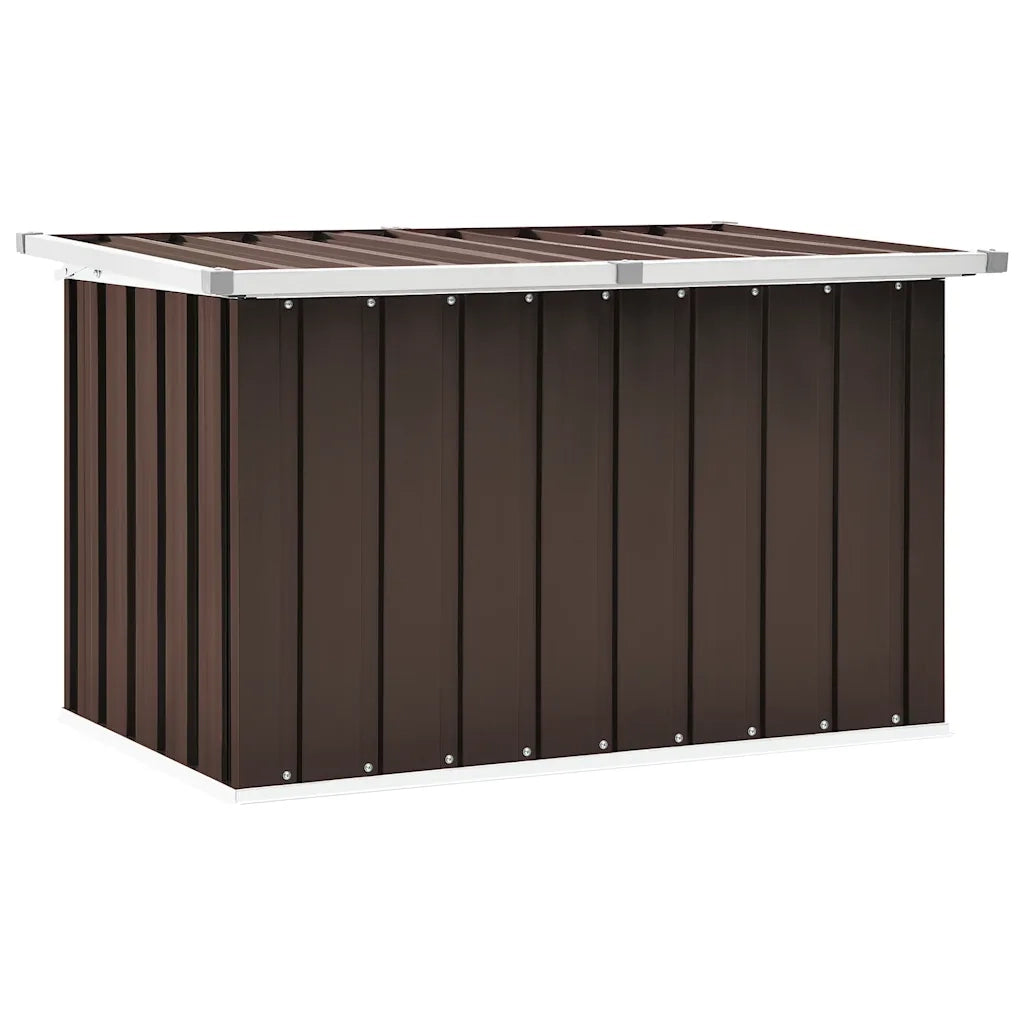 Baule da giardino marrone 109x67x65 cm 46260