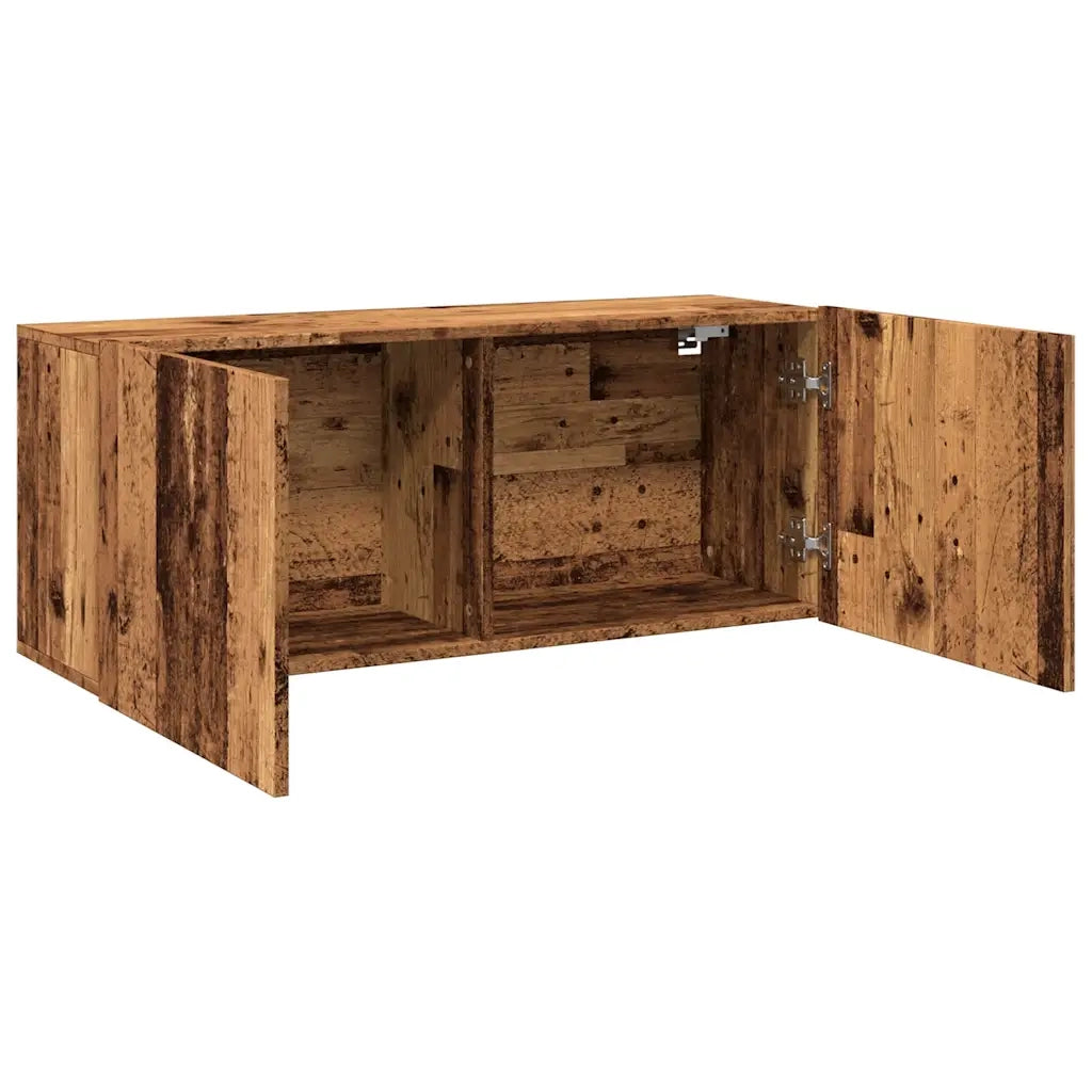 vidaXL Mobile TV a Parete Legno Antico 100x30x41 cm