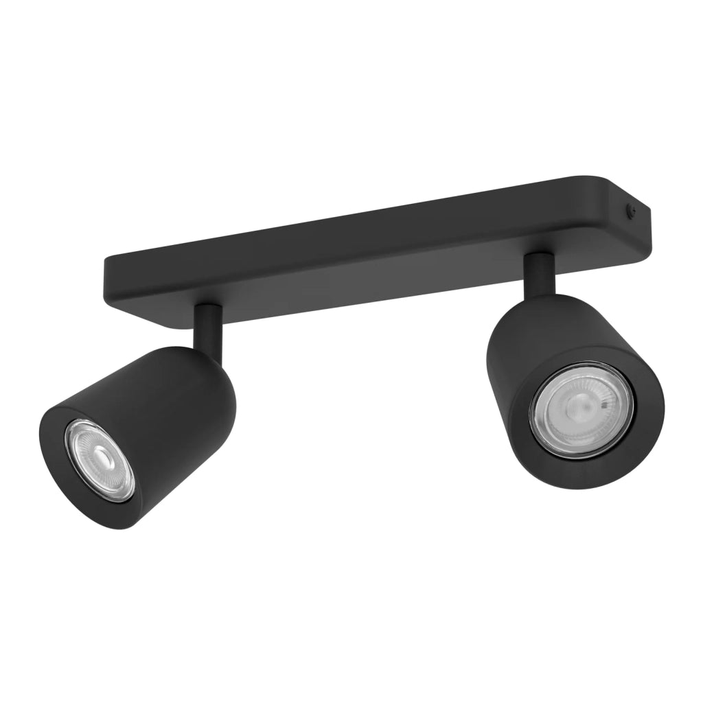 Faretti E Spot Moderno Camaldoli Acciaio Nero 2 Luci Gu10 Ip20