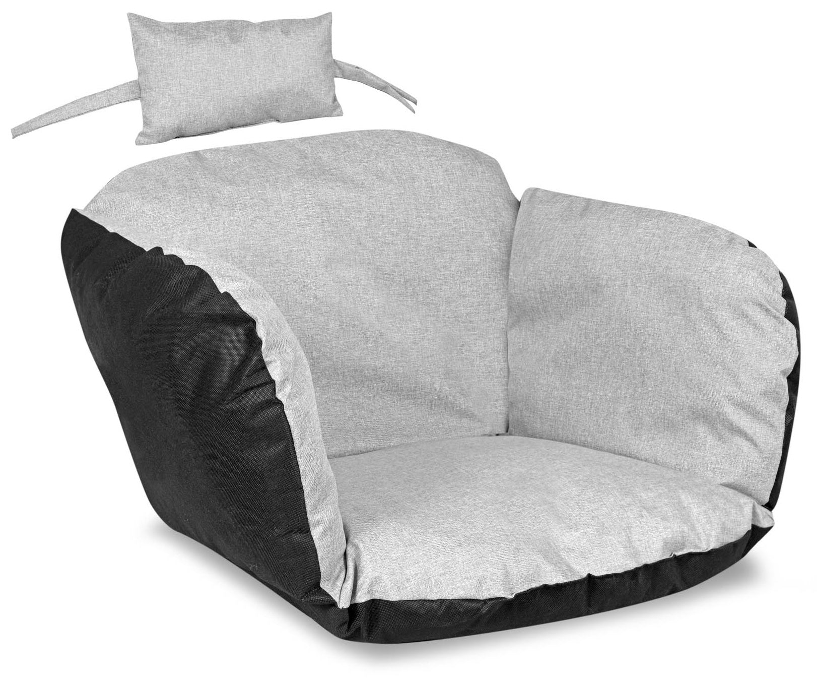 AIO FACTORY 112x113 cm Cuscino da giardino impermeabile grigio chiaro