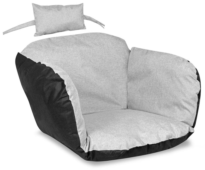 AIO FACTORY 112x113 cm Cuscino da giardino impermeabile grigio chiaro