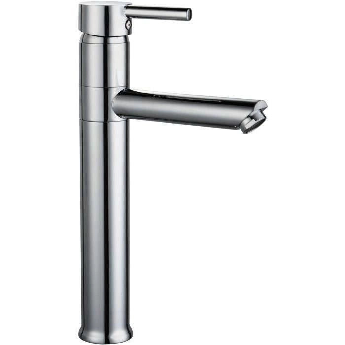Miscelatore lavabo alto - ROUSSEAU - DOVER - Eco-stop - Cromo
