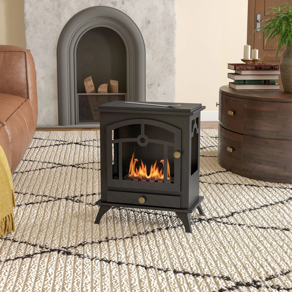Stufa a bioetanolo ¨C zephmum ¨C Nero 45x28x54 cm