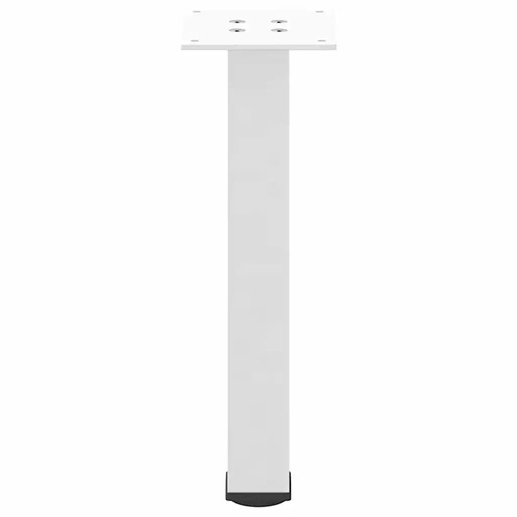 Gambe per Tavolino da Caff¨¨ 4 pz-Set di 4 Gamba per Tavolo Bianche 30-32 cm Acciaio 712376