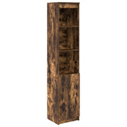Credenza | Madia | Buffet da pranzo | Armadio da pranzo Rovere Fumo 37,5x35x180 cm in Legno Multistrato