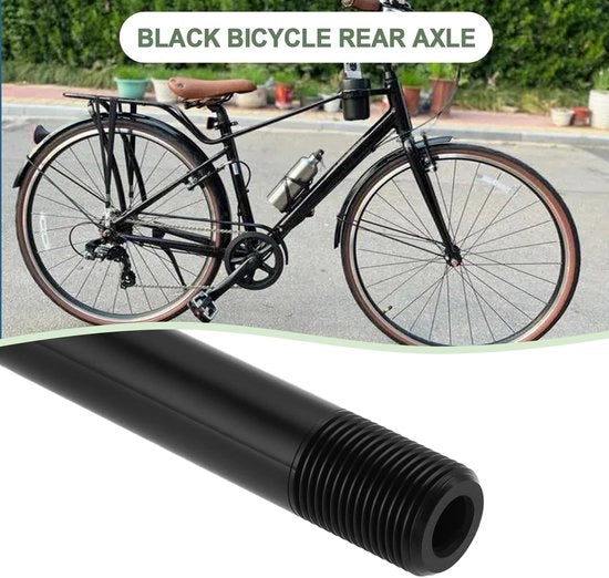 Componente di sostituzione in alluminio per fori di passaggio Thru As - 124 mm - Steekas - Compatibile con M12x1,0 mm - Adatto per mountain bike e biciclette da corsa