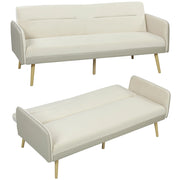 Divano letto 3 posti clic clac ¨C zephmum ¨C 185x84x83 cm beige