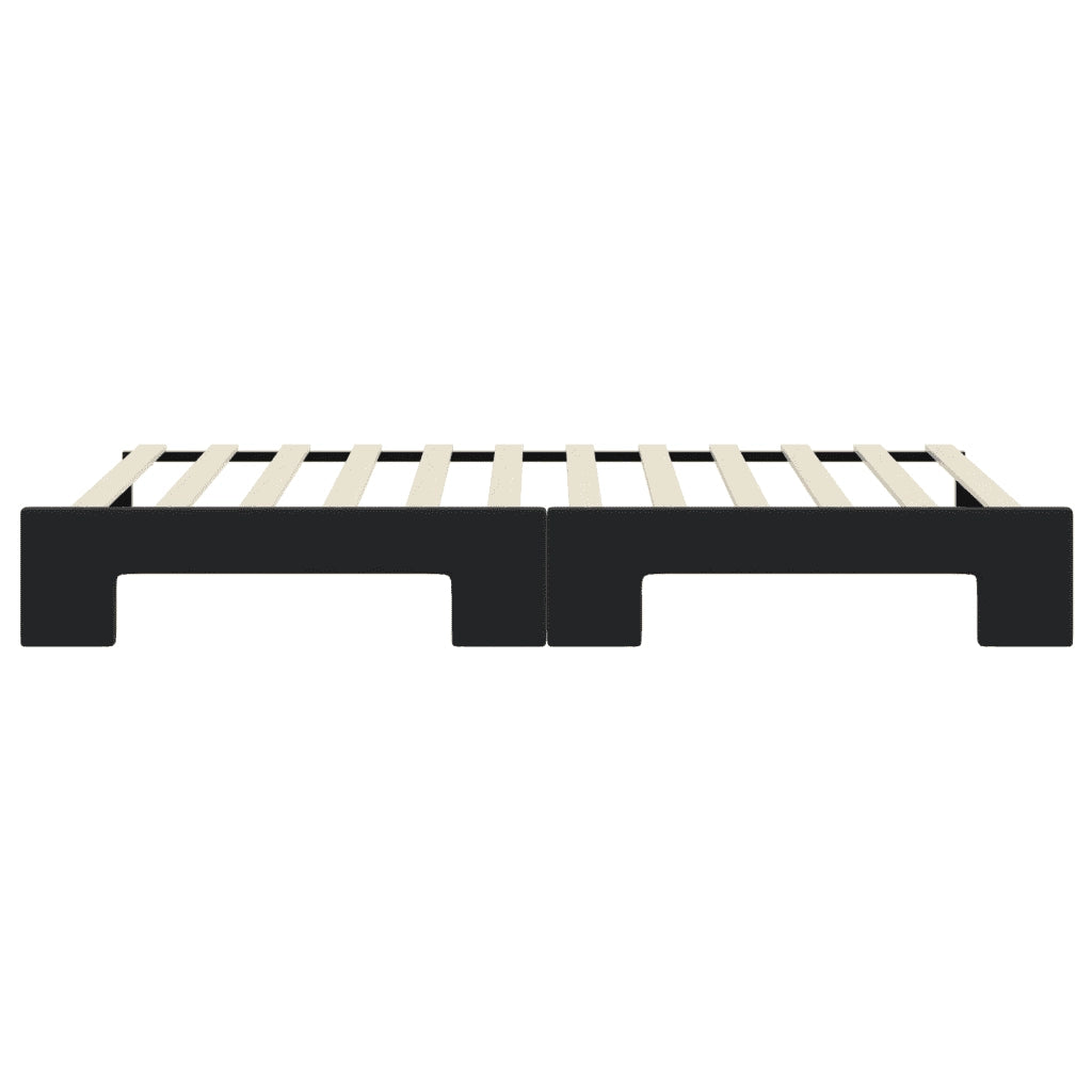 Divano Letto con Letto Estraibile-Sofa Letto-Daybed Nero 90x200 cm in Velluto 703227