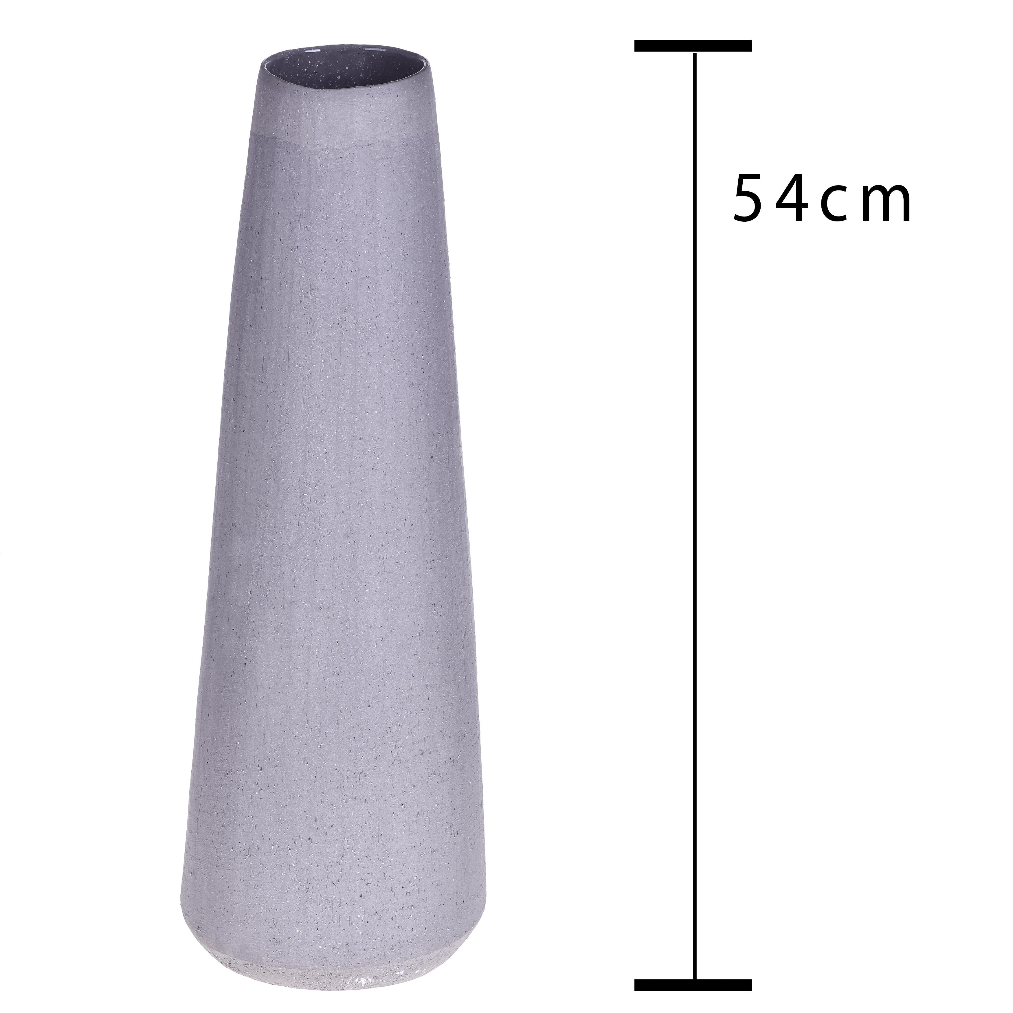 Vaso Cachepot Grey in Ceramica H 54 cm