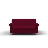 Copridivano Elasticizzato 3 Posti in Poliestere Leslie Bordeaux