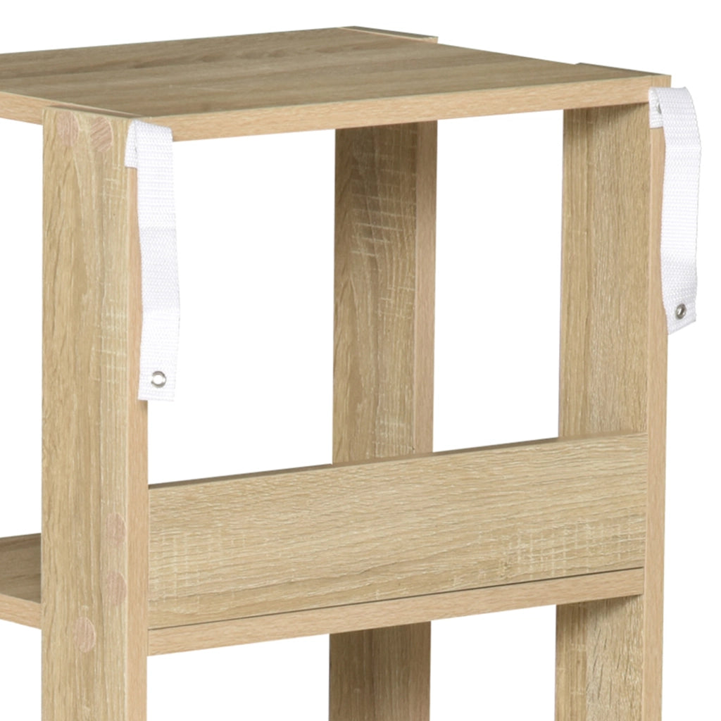 Libreria a Parete in Legno con 3 Ripiani ¨C Zephmum ¨C 40x29x88cm