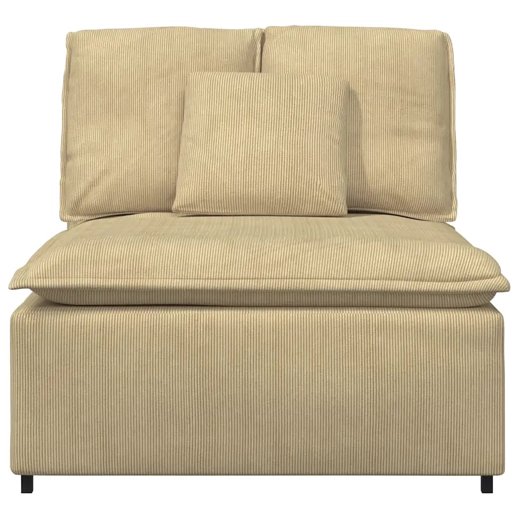 Modulo Centrale Divano Modulare con Cuscini Verde Grigio 100 cm CFW9832064