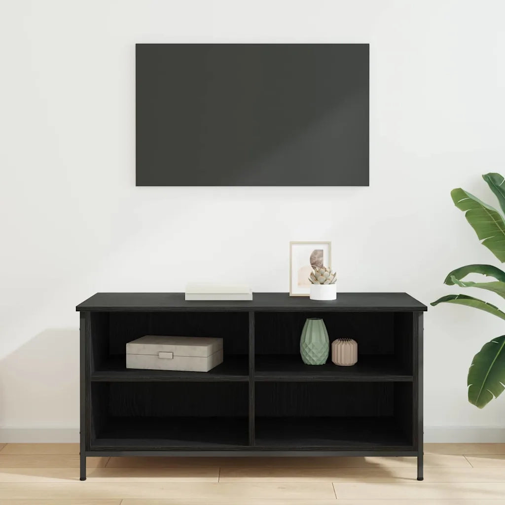 Mobile TV Rovere Nero 100 x 40 x 50 cm Legno multistrato