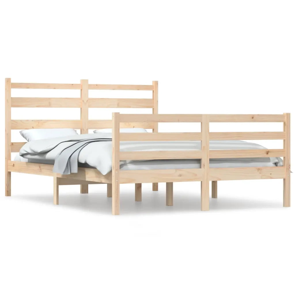 Giroletto-Struttura Letto in Legno Massello di Pino 140x200 cm 323796
