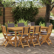 Sedie Bistro da Giardino 8 pcs Grigio Scuro 38 x 46 x 85 cm