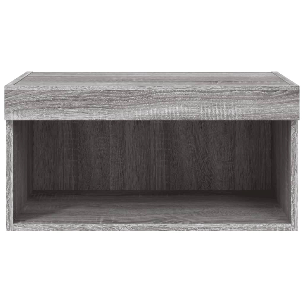 Mobile TV multimediale mensola TV credenza mobile TV sala da pranzo soggiorno camera da letto con luci LED Sonoma 60 x 30 x 30 cm grigio 02_0026826