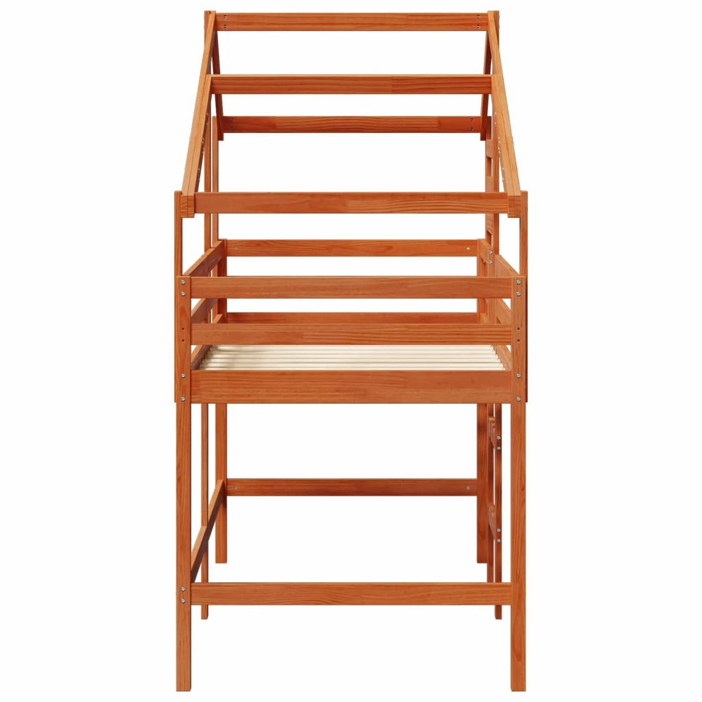 Struttura per letto soppalco Marrone Cera 90 x 190 cm 3422701