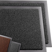 Set di 2 deurmattone di alta qualità per interni ed esterni, cattura di polvere antiscivolo, lavabile e resistente all'usura, deurmat per ingresso e spazi all'aperto, loper sottile per corridoio 60x90cm, grigio-nero