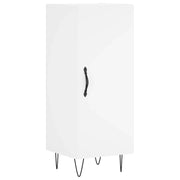 Buffet credenza cassettiera mobiletto mobile contenitore organizer per cucina soggiorno salotto 34,5 x 34 x 90 cm legno ingegnerizzato bianco 02_0030272