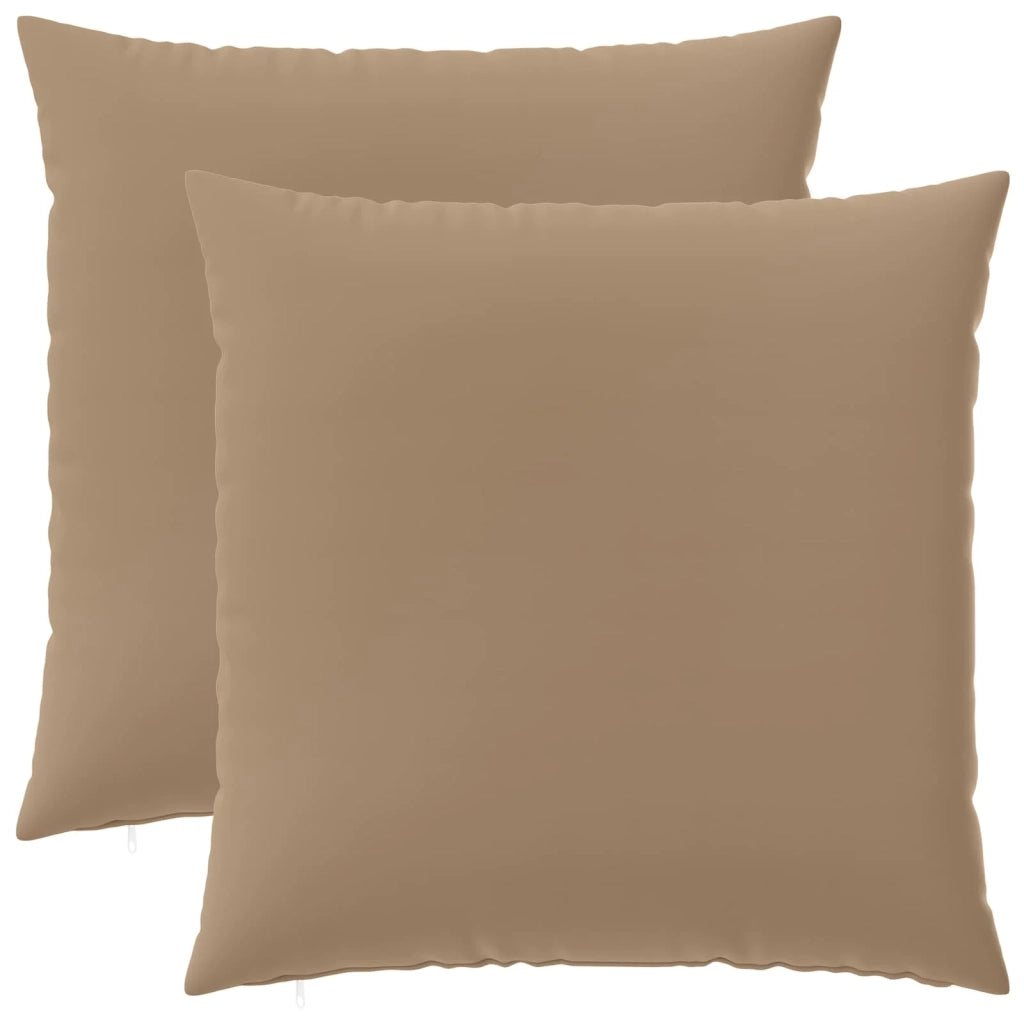 Federa 2 pz HEERLEN Tortora 60 x 60 cm Poliestere 912707