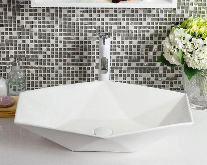 Lavabo Da Appoggio Rea Vegas White