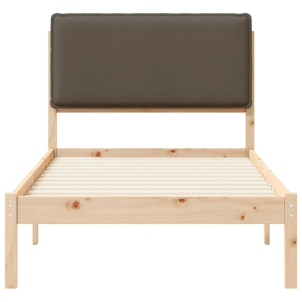 Letto con Testiera Rivestita Talpa 75 x 190 cm Pino massello