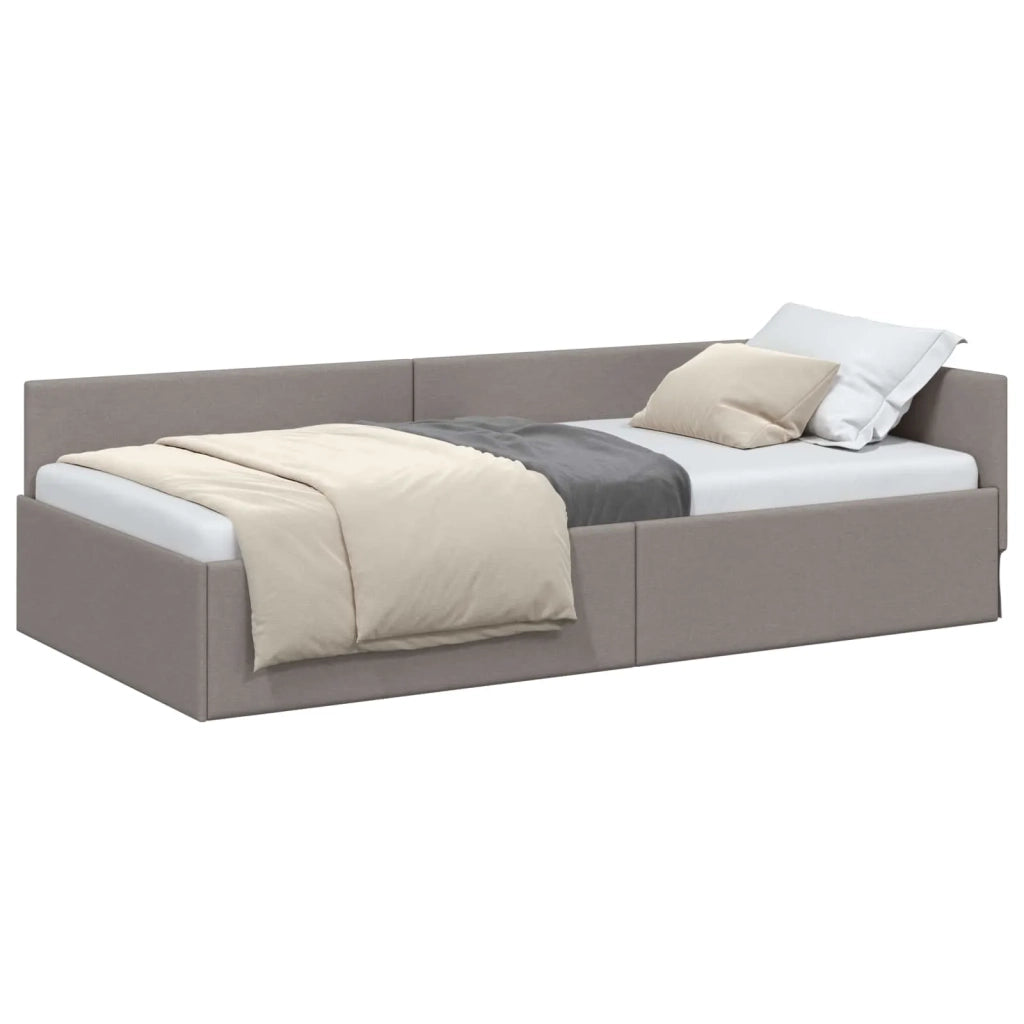 Cornice del letto ad angolo Talpa 90 cm x 190 cm Velluto 42016040