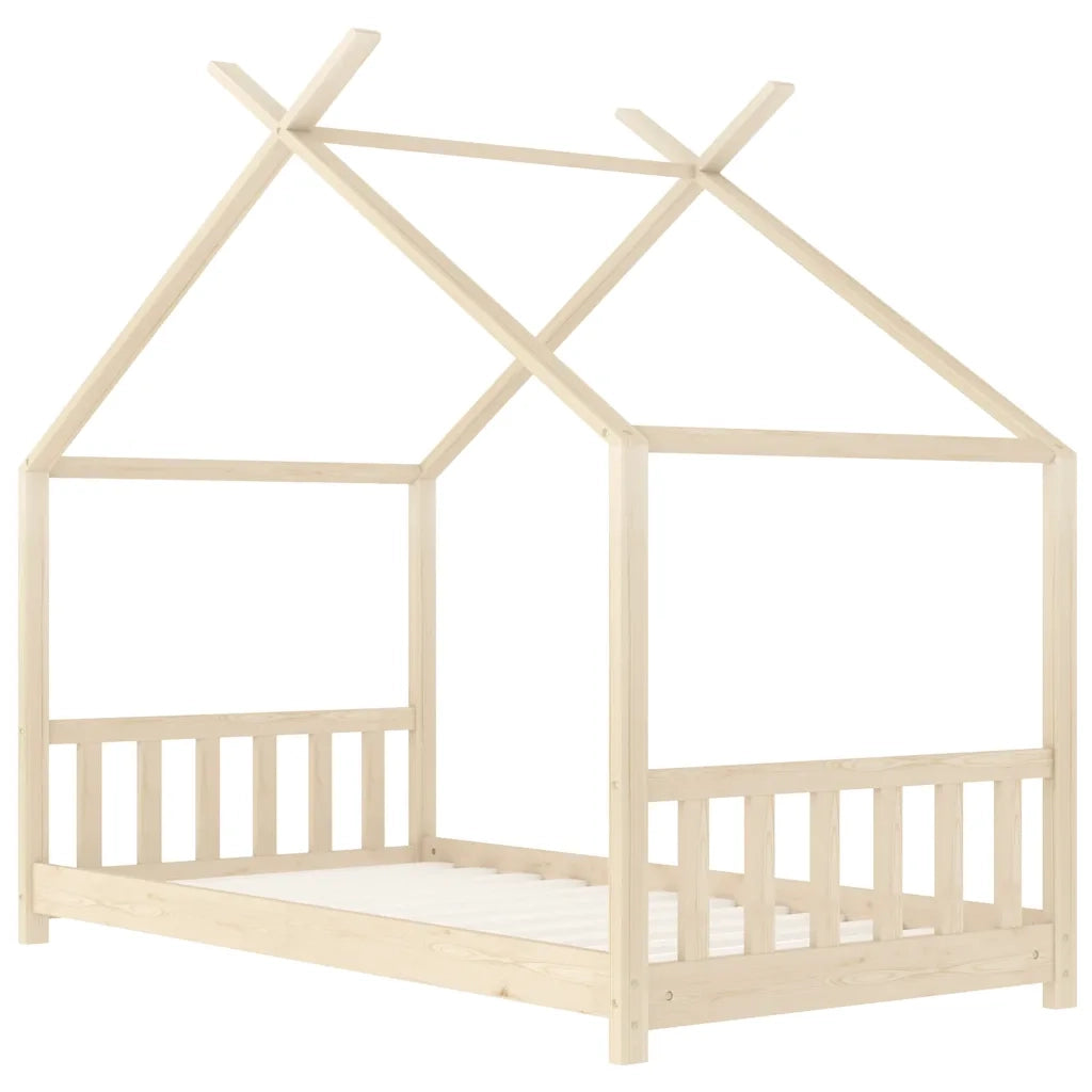 Giroletto per Bambini in Legno Massello di Pino 80x160 cm 283365