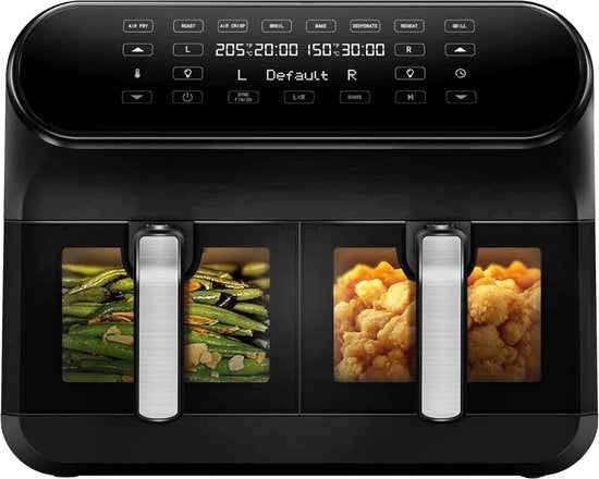 Airfryer a Doppia Frittura - Doppio Manico - Cottura Duplice - Frittura ad Aria Calda