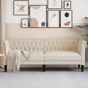 Divano Chesterfield a 3 Posti in Lino 372563
