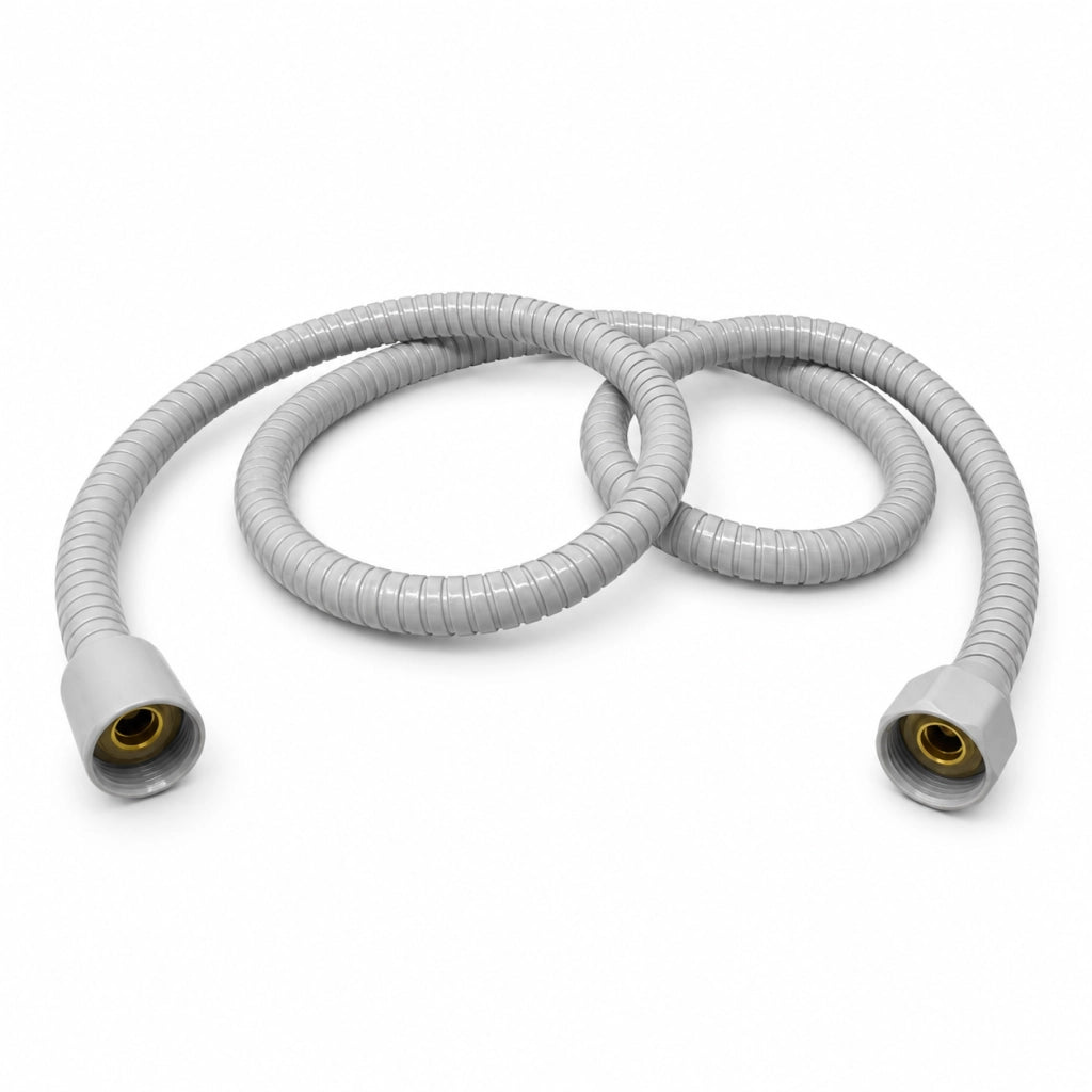 Flessibile Doccia 150 cm Attacco 1/2" Disponibile in Colore Bianco o Nero Bianco