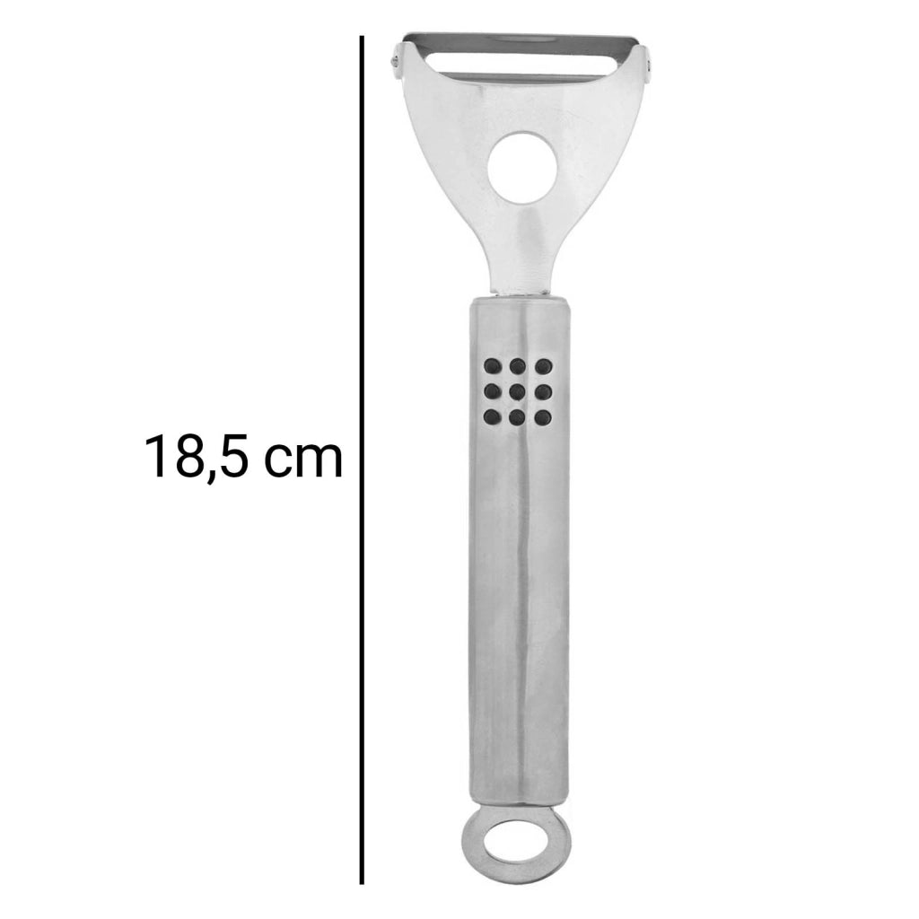 Pelapatate in Acciaio Inossidabile 18.5cm per Frutta Verdura Ultra Resistente Argento Alpina
